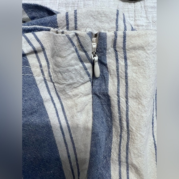 Free People Tuscan Sunrise Mini Striped Skirt, Blue Canvas Combo, Size 8 - Picture 4 of 7